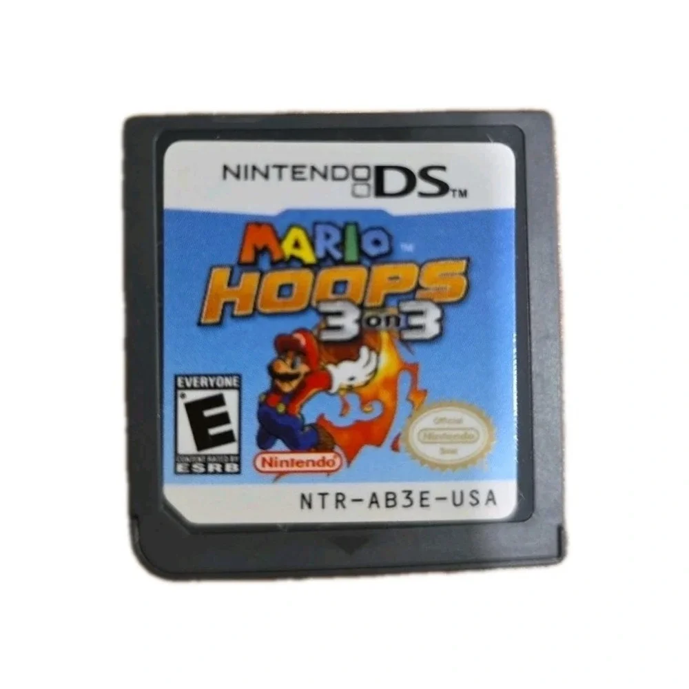 Mario‎ Hoops 3 on 3 (Nintendo DS, 2006) - Authentic Cartridge - Tested & Working